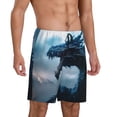 thumbnail image 2 of Sikiie Blue Thunder Storm Dragon Mens Pajama Shorts, Lightweight Lounge Pant with Pockets Soft Sleep Pj Shorts for MenXX-Large, 2 of 6
