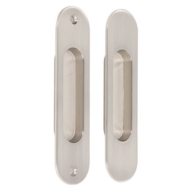 Tirador de puerta corrediza con tornillos, juego de manijas para puertas corredizas, manija de puerta, tirador de dedo, juego de tirador de dedo para puerta, estética elegante