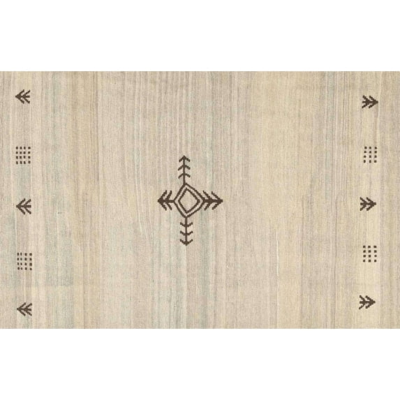 Ahgly Company Machine Washable Indoor Rectangle Contemporary Deep Peach Orange Area Rugs, 2' x 3'