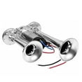 thumbnail image 5 of 600DB Air Train Horn kit for Car, Super Loud Twin Tone Chrome Plated Zinc Dual Trumpet for 12V Trucks Vans Boats, 5 of 8