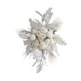 thumbnail image 4 of Guirnaldas florales decorativas de flores artificiales para fondo de boda, elegantes y hechas a mano Blanco, 4 of 9