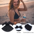 thumbnail image 4 of AURARMLET Women's 3-Piece Black Swimwear Set, Polyester Fiber, , Perfect for Pool Parties and Beach Days, 4 of 6
