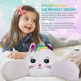thumbnail image 5 of Kid's Bed Rest Pillow with Arms, Back Rest Cushion for Reading or Playing, Oeko TEX Certified, Oversized Plush Filled Backrest Pillow for Boys and Girls, Ball, 5 of 5
