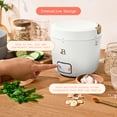 thumbnail image 5 of Beautiful 3-Cup Cooked, 1-Cup Uncooked Portable Rice and Soup Cooker with EverGood Ceramic Nonstick Coating, White Icing by Drew Barrymore, 5 of 13