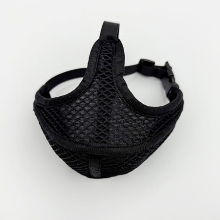Short Nosed Dog Muzzle Net Fabric Breathable Adjustable Small Medium Dogs Facemask Prevent Eating Randomly Bitting