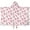 White Pink Butterfly, variant on White Purple Butterfly Flower Pattern Hooded Bath Towel,50"x30" for Ages 3 To 12 Kids, Quick Dry Lightweight Soft Microfiber Hood Beach Towel Cover Up for Kids