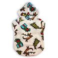 thumbnail image 4 of Holiday Grinch 1-Piece Colorful AOP Dog Coat for Your Furry Friend. Made of Cozy Micropolar Fleece, this 1-Piece Hooded Jacket is Soft and Cozy., 4 of 4