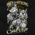thumbnail image 2 of Urban Popeye Dog Only Strong Survive Women's T Shirt Ladies Tee Brisco Brands S, 2 of 5