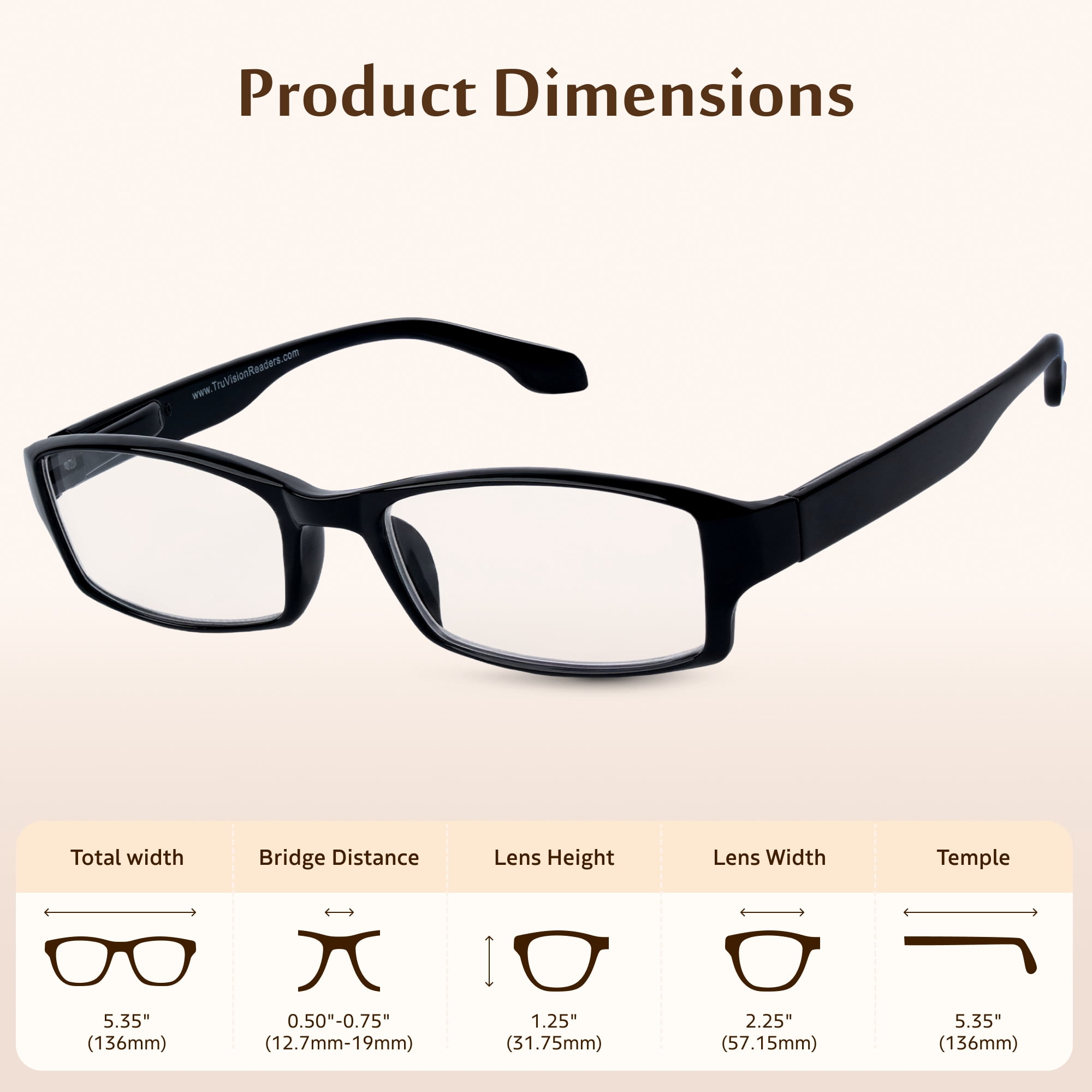 Tuvision Readers Unisex +1.50 Reading Glasses, Black/Tortoise/Red/Blue, 4 Pack