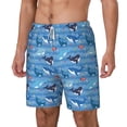 thumbnail image 2 of Balery Blue Fish Mens Swim Trunks Swim Shorts for Men Quick Dry Inseam Beach Shorts with Compression Liner Pocket-XX-Large, 2 of 9