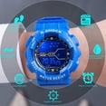 thumbnail image 3 of Reloj electrónico con calendario, despertador, luz nocturna, cronómetro, reloj para estudiantes para hombres, 3 of 6