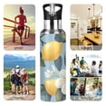 thumbnail image 7 of Yayeee 33oz Insulated Water Bottle Double Wall Stainless Steel with Flip Straw Lid, Lemon Pattern, 7 of 7