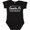AB-Black, variant on From Santa Fe New Mexico in White Distressed Text Boys or Girls Baby Bodysuit