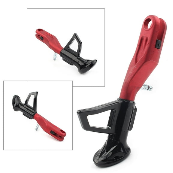 ZS CNC Aluminum Adjustable 18-19.5CM Motorcycle Kickstand Foot Support Side Stand