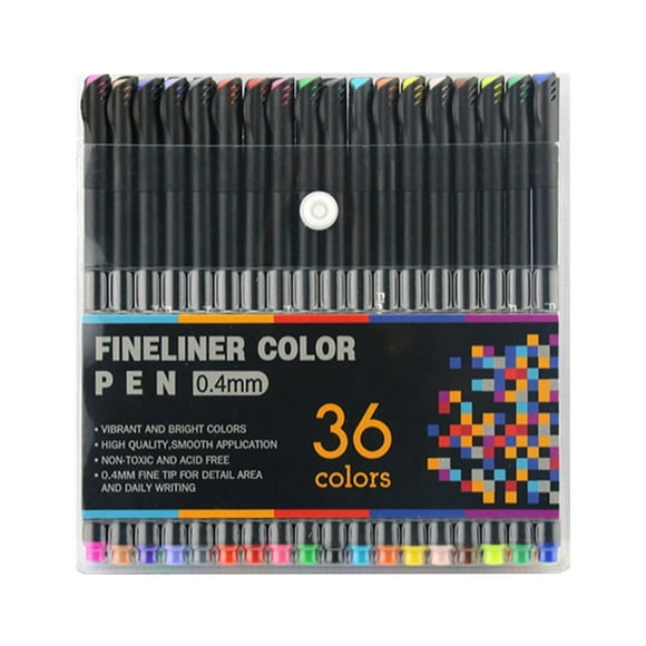 Children'S Watercolor Painting Brush Set For Color Line Marker Art Water Based Fiber Needle Tube Pen 0.4mm Valentine's Pen