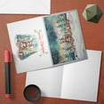 thumbnail image 4 of Merry Christmas Santa Reindeer Antlers Miniature American Shepherd Sleigh Xmas Winter Holiday 7x5in Folded Greeting Card MAS Dog Lover Gifts Single Note Card with Envelope - 00023, 4 of 5