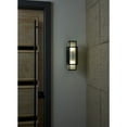 thumbnail image 4 of Unison Collection Two-Light Matte Black Etched Seeded Glass Contemporary Wall Lantern, 4 of 15