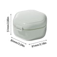 thumbnail image 3 of Dvruxg Denture Case - Portable Leakproof False Teeth Container Denture Cup With Lid, Portable Denture Cup | Denture Bath Case, Waterproof Dentures Case, Denture Container for Home, Offices, 3 of 5