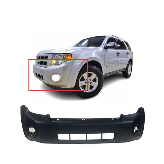 DCP Primed Front Bumper Cover Fascia for 2008-2012 Ford Escape Hybrid XLS XLT Sport