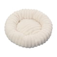 thumbnail image 2 of Calming Donut Dog Bed for Small Dogs & Cats, Washable Round Plush Cuddler, Anti-Anxiety Sleeping Cushion, 40x40cm, 2 of 7