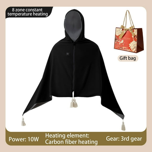 Yhmxh Heated Blanket-Electric Blanket Weighted Blanket Hooded Blanket Washable Office Shawl Nap Heated Blanket electric blanket