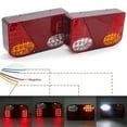 thumbnail image 4 of 12V LED Car Truck Tail Light Taillight Rear Brake Light Signal Lamps Indicator Compatible For Van Lorry Trailer, 4 of 5