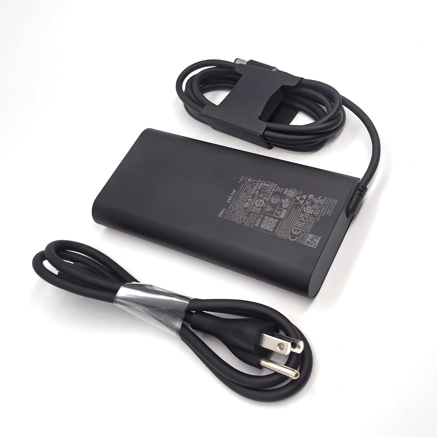 Dell Laptop Charger 240W Watt Barrel 7.4mm tip GAN AC Power Adapter,Alienware M15 R7 X16 X17 R2 X15 R2 M17 R5 Charger, Black, LA240PM200