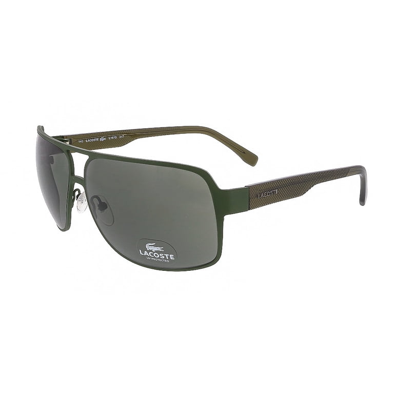 Lacoste L167S 317 Khaki Rectangle Sunglasses - Walmart.com