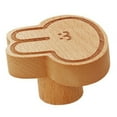 thumbnail image 3 of Gancho de pared Jadeshay Gancho de madera con forma de conejo, 3 of 12
