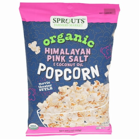 SPTs Organic Popcorn Himalayan Pink Salt Coconut Popcorn 4 oz - Pack of 2