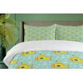 thumbnail image 4 of Ambesonne Yellow Submarine Duvet Cover Set, Nautical Style, 2-Calking, Seafoam and Earth Yellow, 4 of 7