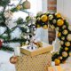 thumbnail image 5 of GOOHOCHY Adorno de árbol de Navidad de cristal con arte de hierro creativo, luz nocturna, adorno de escritorio, 5 of 8