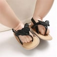 thumbnail image 2 of Infant Baby Girls Summer Sandals with Flower Soft Sole Newborn Toddler First Walker Crib Dress Shoes, 2 of 7