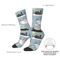 thumbnail image 6 of Honeii Swan Princess On Lake Print Adult Socks,Crew Socks,Casual Calf Socks,Daily Wear Socks for Men & Women, Perfect for Sports, Casual and Everyday Use, 6 of 6