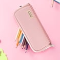 thumbnail image 4 of Pencil Case, Large Capacity Pencil Pouch, Aesthetic Pencil Bag for Women, Durable Pen Carrying Case with Zipper Multifunctional Pouch for Stationery, Cosmetics and Electrical Goods Storage, 4 of 9