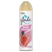 Glade Aerosol Spray, Glade Air Freshener, Bubbly Berry Splash, 8 oz