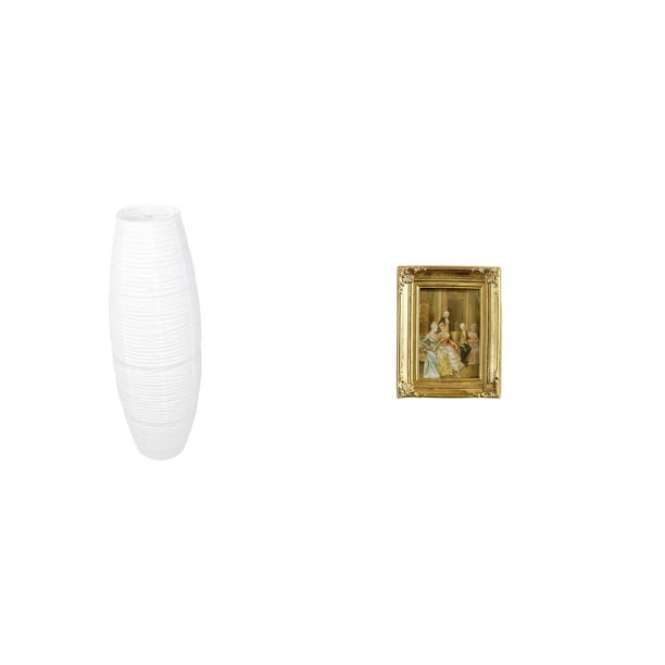 Cubierta de lámpara de pie,Lámpara de pie decorativa con pantalla de papel de arroz,Lámpara de pie clásica con pantalla y accesorios de iluminación,Marco de fotos,Soporte de resina para