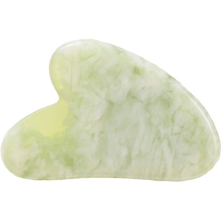 Gua Sha Scraping Massage Tools, GuaSha Facial Skin Tool, Natural Quartz Stone Board for Face Body Muscle Relaxing Massage SPA Acupuncture Trigger Point Treatment (#01 F)