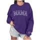 thumbnail image 1 of Penkiiy Mama Sweatshirt de manga larga Cheer Mom Shirt para Béisbol Fútbol Baile Baile Sport Suéter Top L Morado, 1 of 9