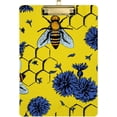 thumbnail image 1 of FMSHPON Bees Flowers Yellow Honeycomb Clipboard Hardboard Wood Nursing Clip Board and Pull for Standard A4 Letter 13x9 inches, 1 of 7