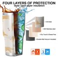 thumbnail image 7 of 30oz Golden Retriever with Bones and Paws Tumblers Stainless Steel Tumbler with Lid and Straw,Vacuum Insulated Double Wall Travel Tumbler Cups Mug with Cleaning Brush for Coffee,Tea, 7 of 7