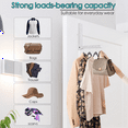 thumbnail image 3 of Over the Door Hooks Hanger, Foldable over Door Drying Laundry Rack Hooks for Hanging Clothes with 6 , 1 Pack, 3 of 10