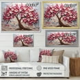 thumbnail image 4 of Designart "Blossoming Tranquility Pink and White Orchid Tree II" Landscapes Framed Wall Art Decor - Country White Tree Living Room Framed Canvas Art, 4 of 6