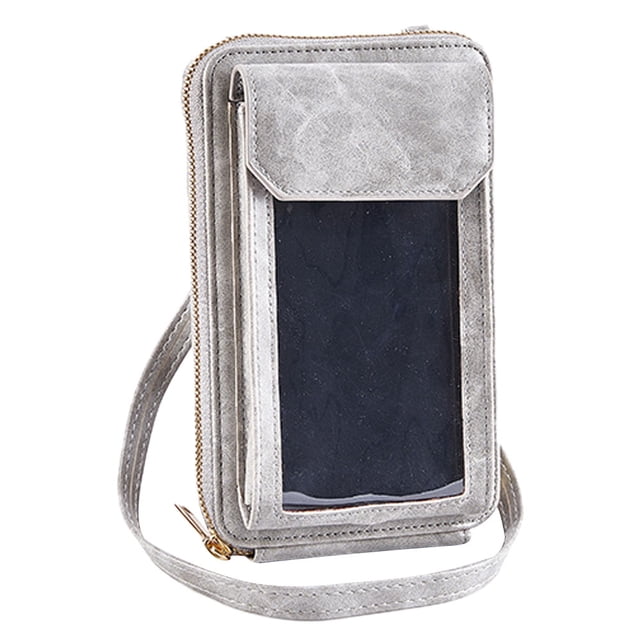 Bolsa de PU para teléfono móvil, embalaje para teléfono móvil con pantalla táctil, bolsa pequeña para teléfono móvil, bolsa de cambio de moda