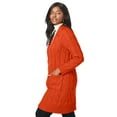 thumbnail image 3 of Jessica London Women's Plus Size Cable Duster Sweater, 3 of 4