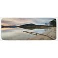 thumbnail image 1 of Driftwood Kitchen Mat, Landscape of Lake Shoreline the Dead Tree Trunk in the Water Digital Print, Plush Decorative Kitchen Mat with Non Slip Backing, 47" X 19", Sand Brown, by Ambesonne, 1 of 1