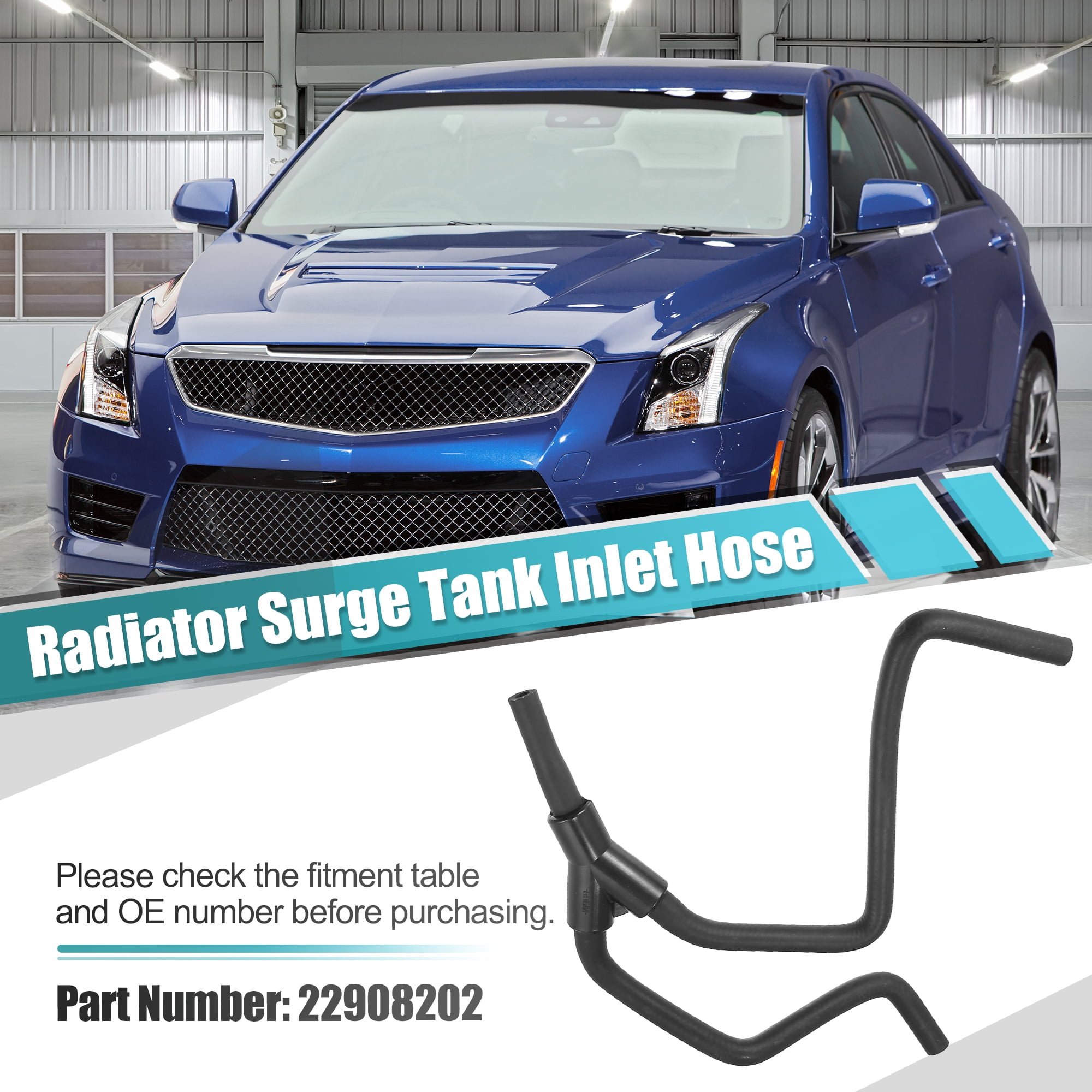 Unique Bargains Upper Radiator Surge Tank Inlet Hose for Cadillac for Chevrolet Camaro