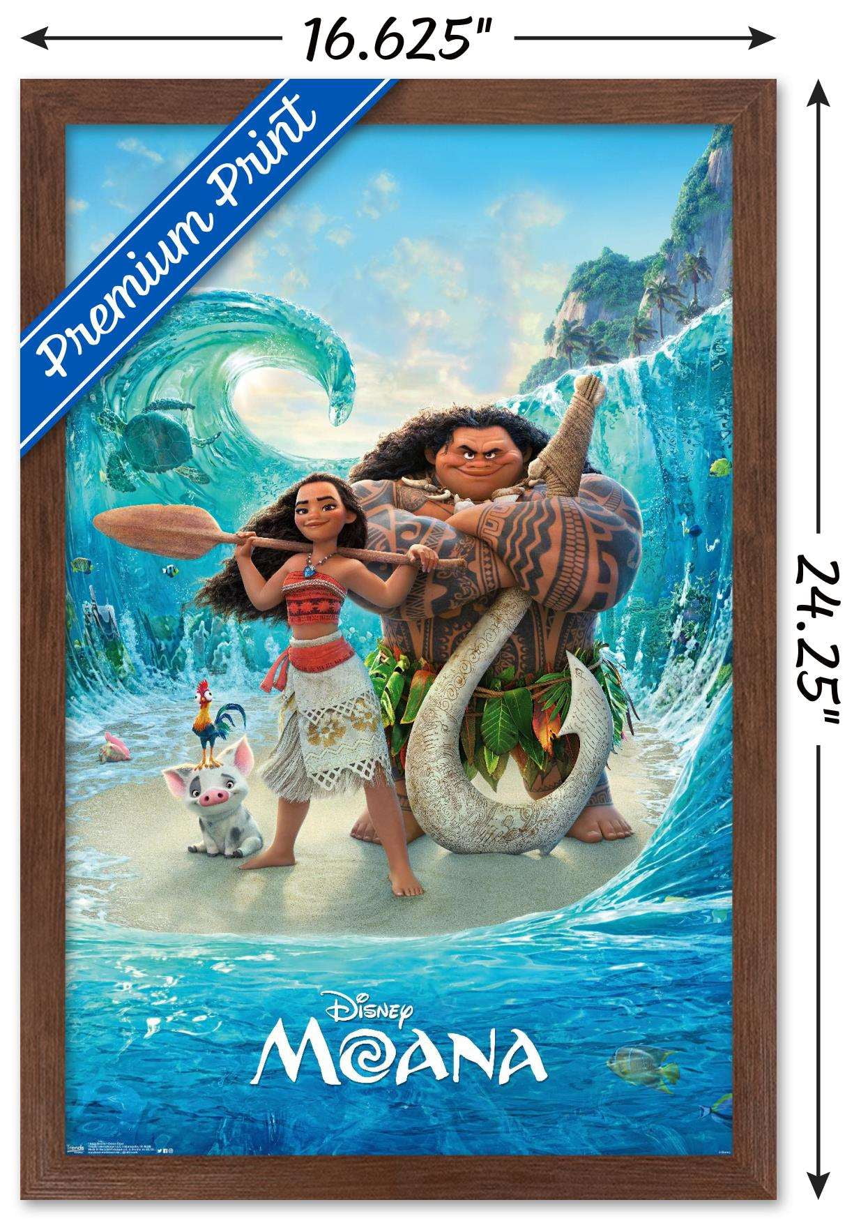 Disney Moana - Ocean Floor Wall Poster, 14.725" x 22.375", Framed