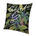 thumbnail image 2 of SHANXI Decorative Green Plant Letter Pillowcase - Square Soft Cushion Cover for Bedroom 22x22in, 2 of 6