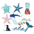 thumbnail image 3 of Paquete de pegatinas Blue Ocean Beach Anime, vinilo impermeable, 50 unidades, 3 of 3